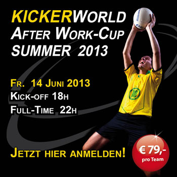 After Work Cup Fußball in der Kickerworld After Work Cup Fußball in der Kickerworld